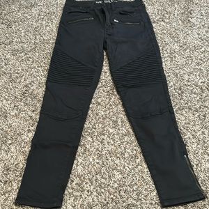 American Eagle moto black jeans